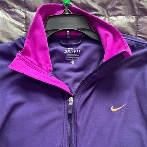 Nike purple dry fit jacket